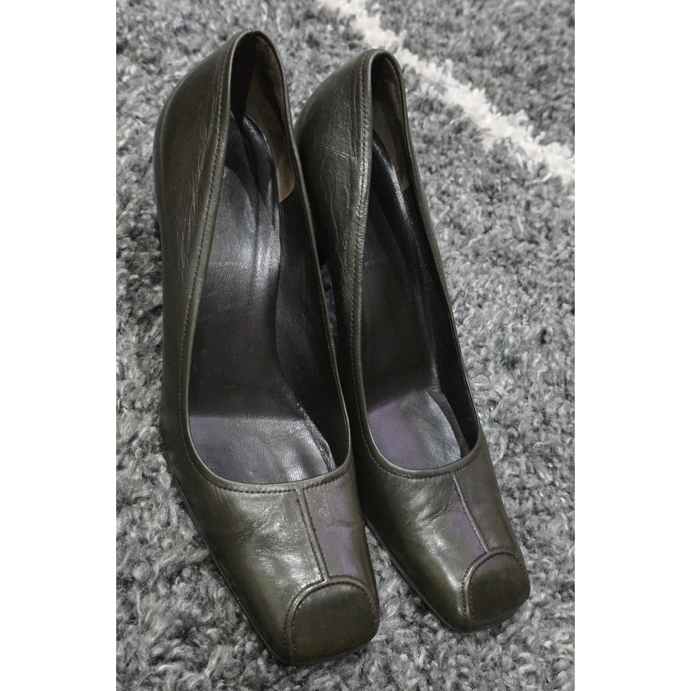 Prada Vero Cuoio  Donna Granato Square Toe 39 Italy